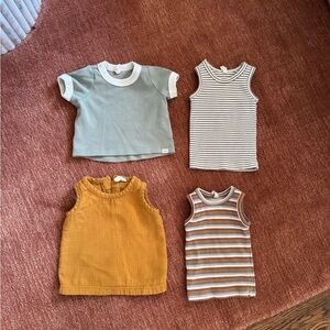 Quincy Mae bundle shirts size 3-6 months
